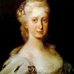Maria Josepha, the dedicatee, in a 1720 painting by the Venetian rococo painter Rosalba Carriera.