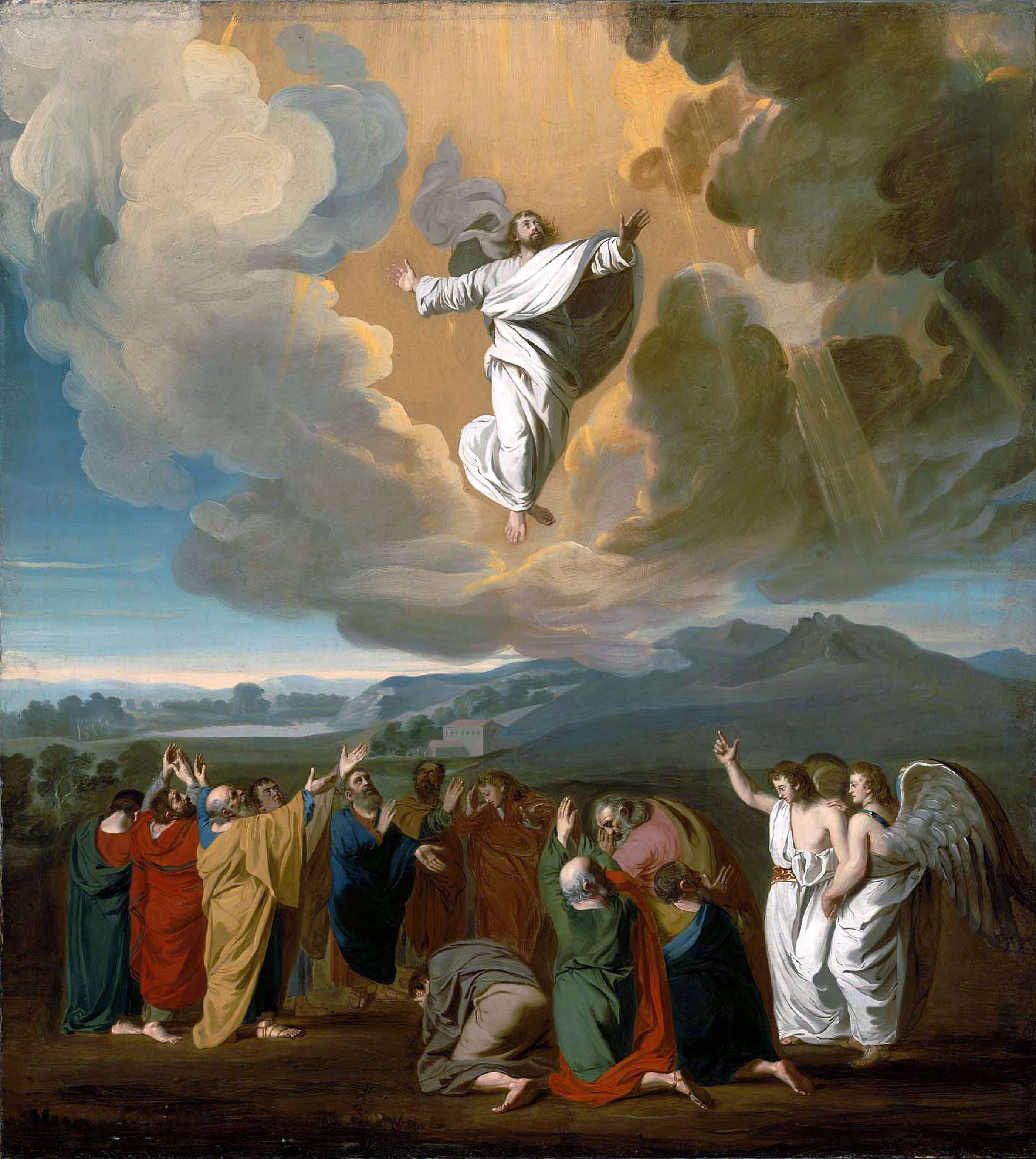 The Ascension of Christ, 1775, by American painter John Singleton Copley (1738-1815), Boston Museum of Fine Arts.