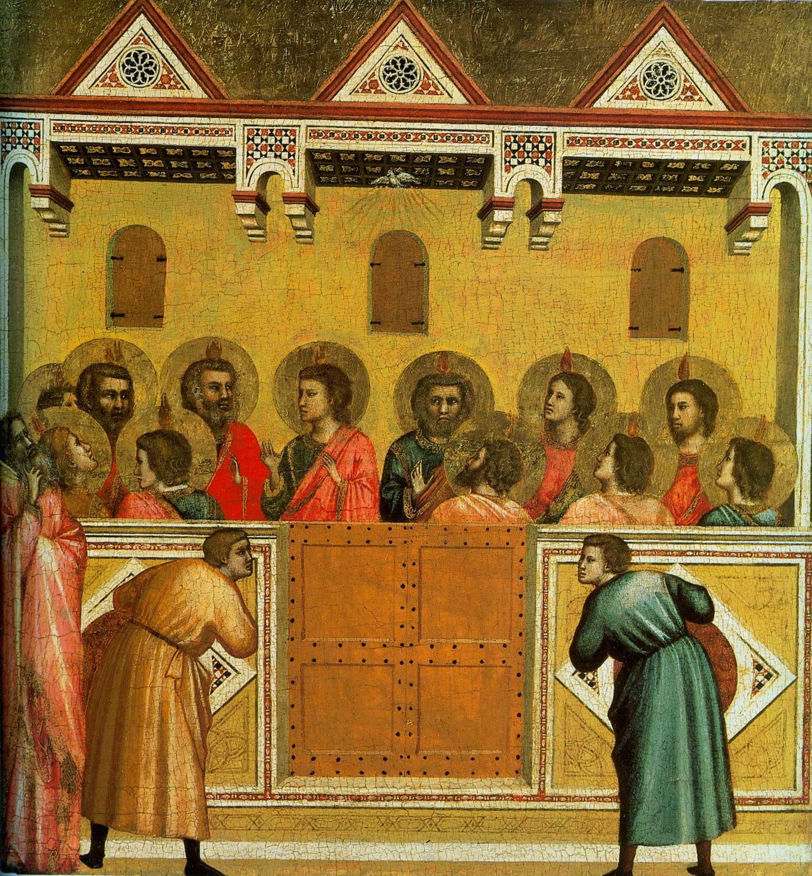 Pentecost by Italian painter Giotto (1267-1337), National Gallery, London.