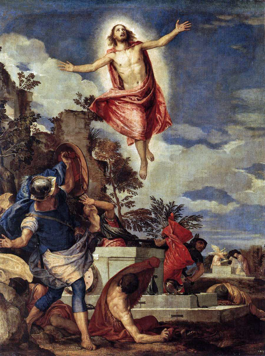The resurrection of Christ by Paolo Veronese, around 1570, Dresden, Gemäldegalerie.