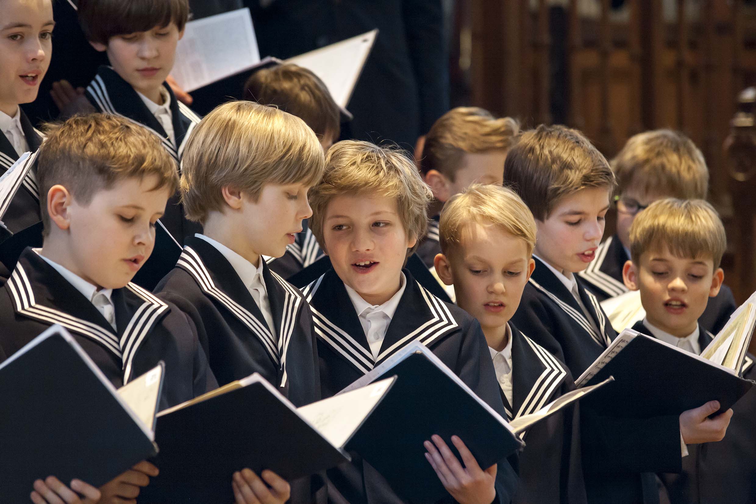 Young members of the Thomanerchor performing. The Thomanerchor was founded in 1212, and the Thomaskantor is its director, as was Bach from 1723 until his death in 1750.