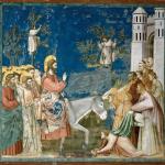 The Entry into Jerusalem, 14th century painting by Giotto (c.1267-1337).