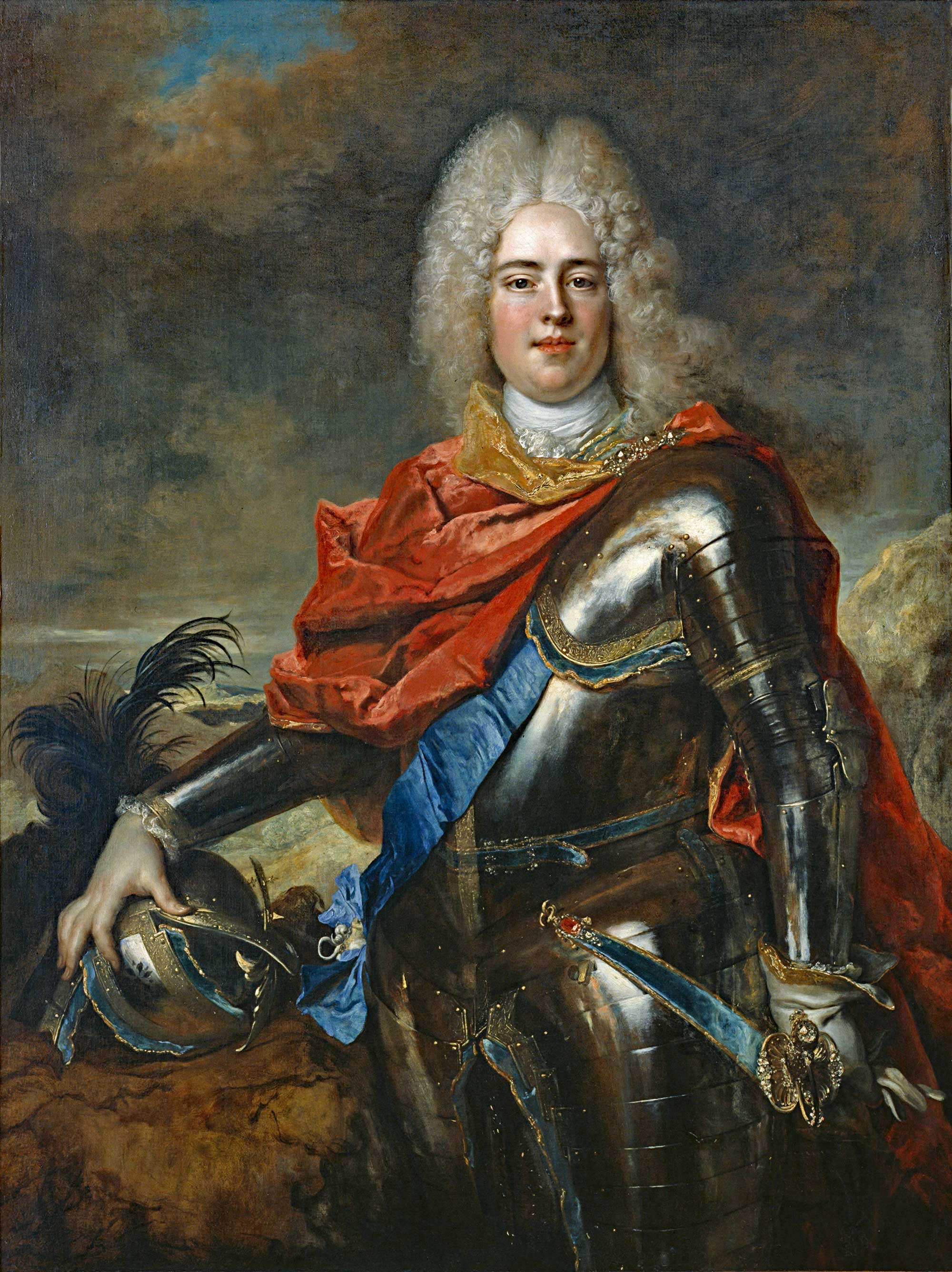 A portrait of Augustus III of Poland, aged 19, done in 1715 by the French painter Nicolas de Largillière.<br/>
