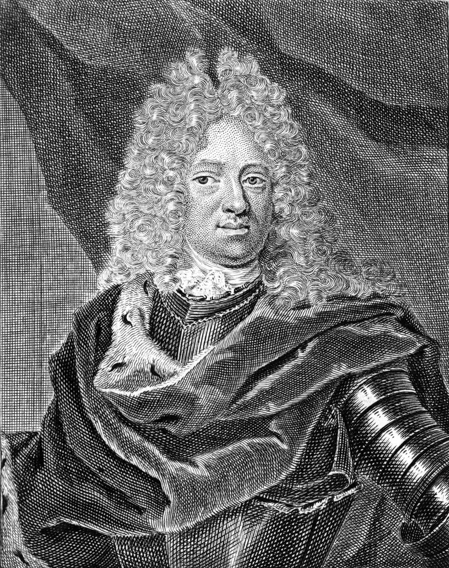 A contemporary portrait of Christian von Sachsen-Weissenfels, attributed to Martin Bernigeroth (1670-1733)