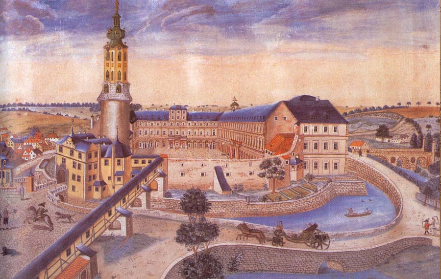 A view of Schloss Weimar around 1730.