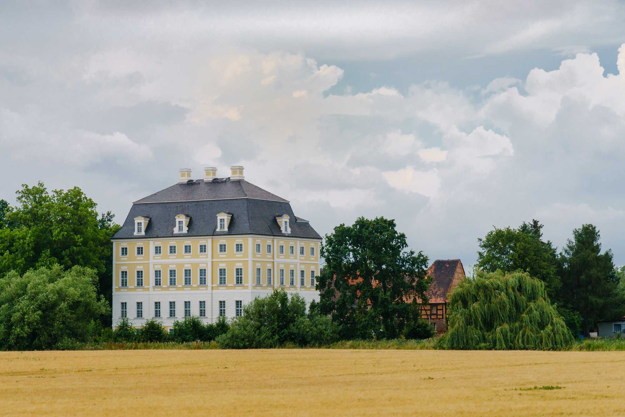 Schloss Wiederau, where Angenehmes Wiederau, BWV 30a, was first performed on September 28th 1737.
