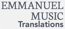 Emmanuel Music Boston Translation